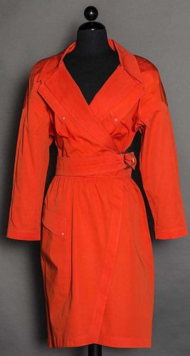 THIERRY MUGLER RED COAT DRESS, 1980s