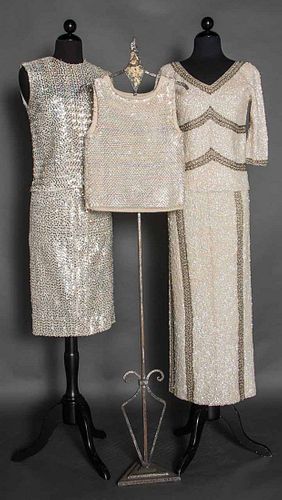 TWO SEQUINED DRESSES, 1960s