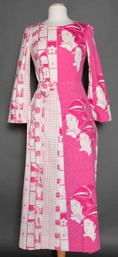 HANAE MORI COTTON MAXI DRESS, 1970s