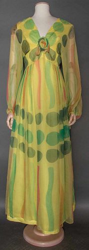 MAGGIE REEVES CHIFFON GOWN, c.1966