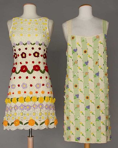 TWO MOSCHINO CROCHET DRESSES