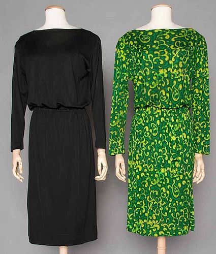 TWO PUCCI SILK DRESSES & ONE PUCCI SCARF, 1970s