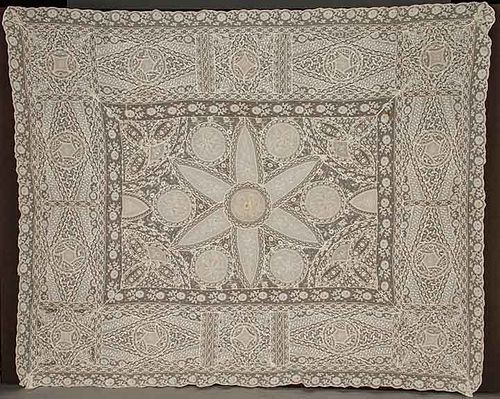 NORMANDY LACE BEDSPREAD, 1920-1930s