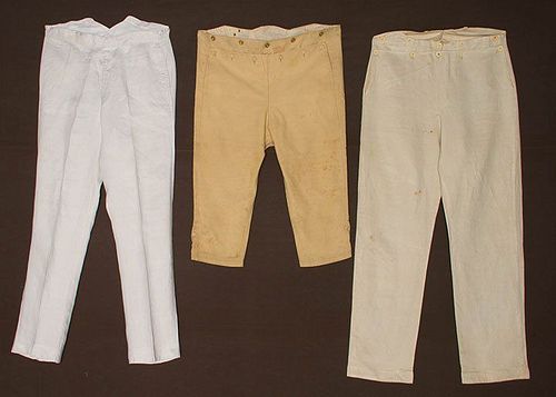 THREE PAIR GENTS TROUSERS, MID 19TH C