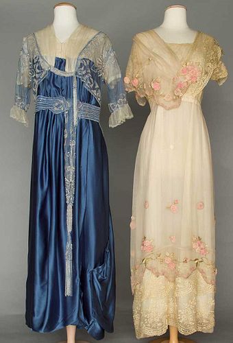TWO ROMANTIC EVENING GOWNS, 1912-1914