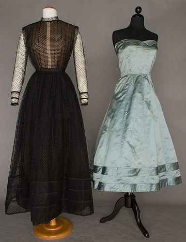 TWO JACQUES FATH DECONSTRUCTED GOWNS, 1955-1960s
