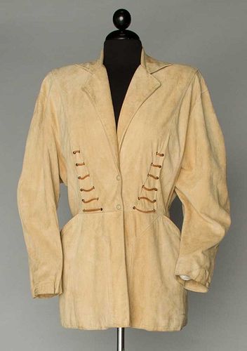 THIERRY MUGGLER FAUN SUEDE JACKET, 1980s