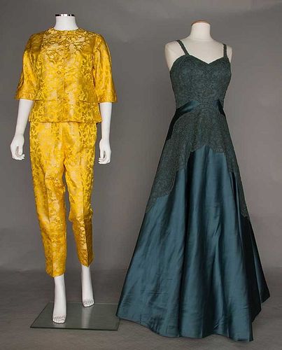 TWO EVENING GARMENTS, 1940-1950s