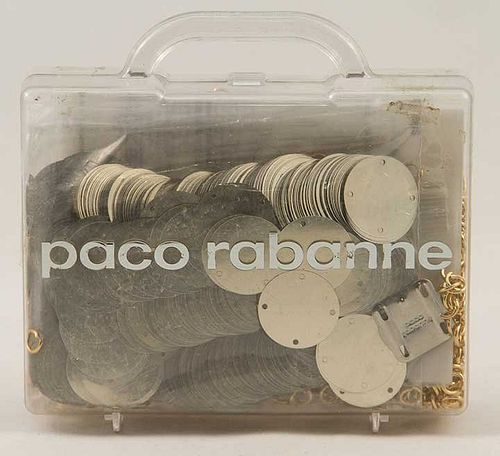 PACO RABANNE SILVER DISC DRESS KIT, c. 1996