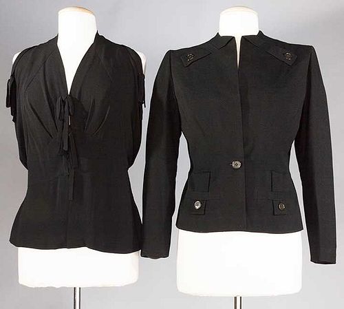 ADRIAN JACKET & BLOUSE, LATE 1940s
