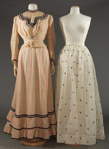 ONE DRESS & ONE SKIRT, 1900 & 1860