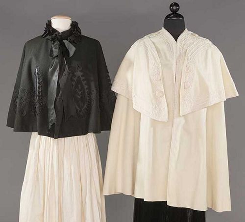 TWO VICTORIAN WOOL CAPES