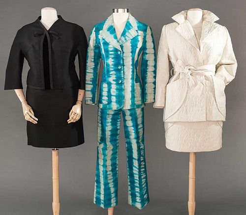 THREE LADIES' 2-PIECE OUTFITS, 1960-1980s