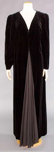 MME GRES COUTURE EVENING GOWN & CROQUIS, A-W 1983