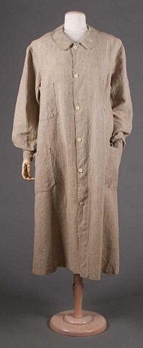 GENT'S LINEN DUSTER, MID-LATE 19TH C