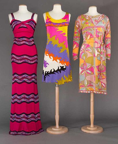 1 MISSONI & 2 PUCCI DRESSES, 1970s