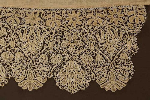 POINT D'ESPAGNE NEEDLE-LACE, LATE 17TH - 18TH C