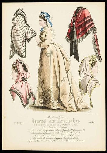THIRTY EIGHT FASHION PLATES, PARIS, 1860s