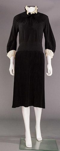 PLEATED SILK AFTERNOON DRESS, 1930
