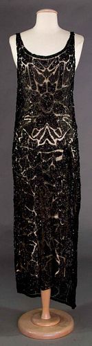 JET BEADED EVENING GOWN, 1918-1922