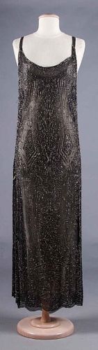 CRYSTAL BEADED GOWN, EARLY 1920s