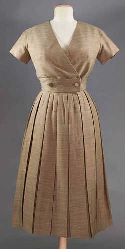 DIOR COUTURE AFTERNOON DRESS, LATE 1950s-EARLY 1960s