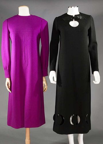 TWO CARDIN DRESSES, 1965-1970