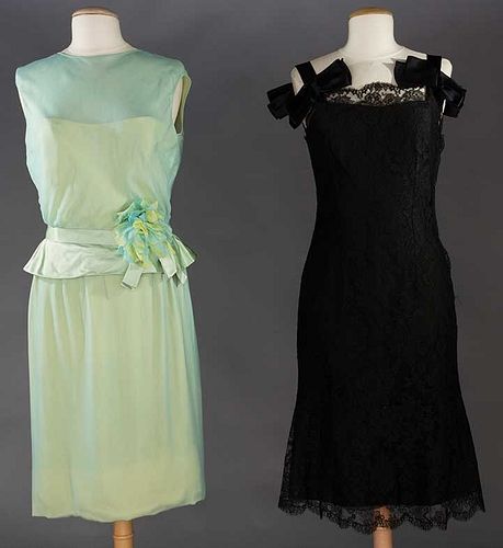 THREE AMERICAN DESIGNERS' PARTY DRESSES, 1960s