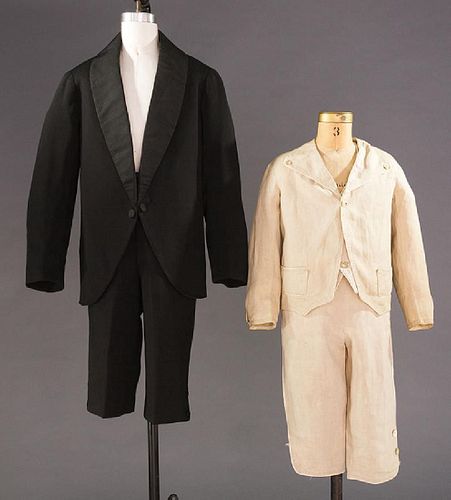 TWO LITTLE BOYS' SUITS, 1880-1910