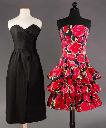 TWO SUMMER PARTY DRESSES, 1990s