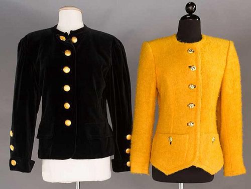 TWO YVES ST. LAURENT JACKETS, 1980s