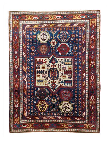 Antique Kazak Rug, 6’ x 8’
