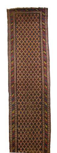 Antique Kurdish Rug, 3’8’’ x 15’2’’