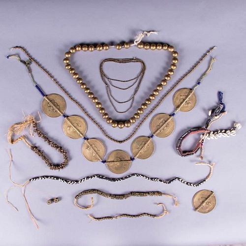 LARGE LOT OF AFRICAN BEADED JEWELRY