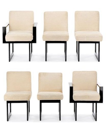 Set of 6 Dining Chairs, Attr.  to Vladimir Kagan