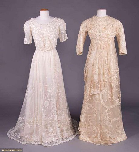 TWO TEA GOWNS, c. 1912