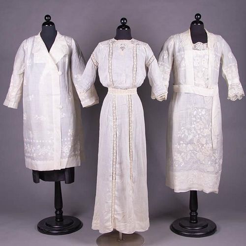 TWO TEA DRESS & ONE SUMMER COAT, 1908-1925