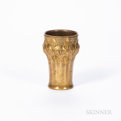 Siot-Decauville Foundry Art Nouveau Brass Vase