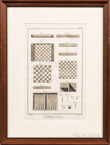 Group of Prints Relating to Chess and Gaming