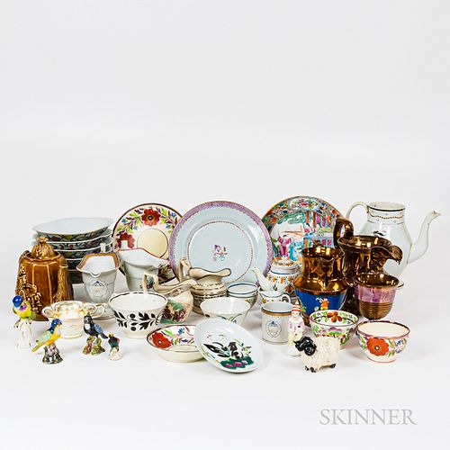 Large Group of American, Continental, and Chinese Export Porcelain Tableware