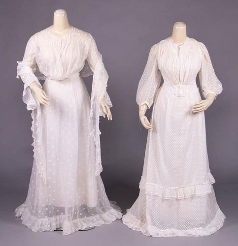 TWO TEA GOWNS, 1905-1910