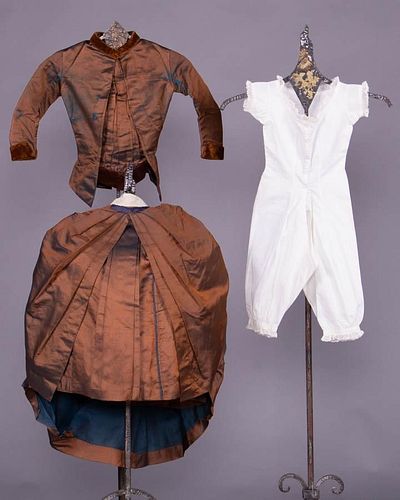 DOLLY VARDEN DOLL DRESS, 1880s