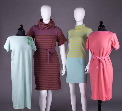 FOUR BONNIE CASHIN SWEATER DRESSES, SCOTLAND