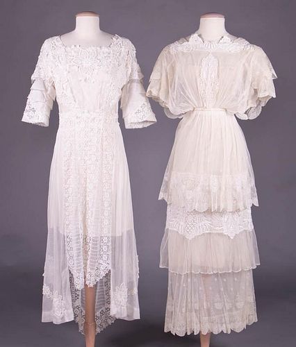 TWO ELABORATE TEA GOWNS, 1913-1915
