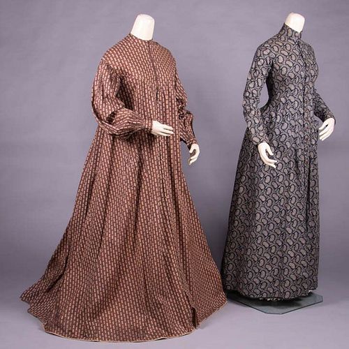 TWO COTTON WRAPPERS, 1845-1855 & 1880s