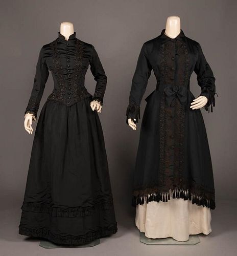 BLACK BEADED AFTERNOON GARMENTS, 1880s