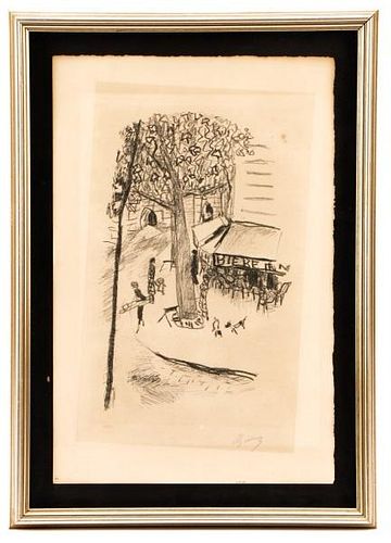 Bonnard 1925 Signed Litho "La Rue Molitor", 17/50