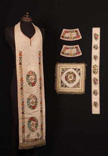 PARTIAL SET OF VESTMENTS, CENTRAL EUROPE, MID 19TH C.