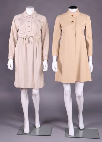TWO DESIGNER COAT DRESSES, AMERICA, 1966-1970