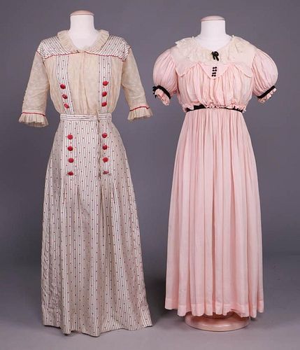 TWO SUMMER DRESSES, 1908-1912